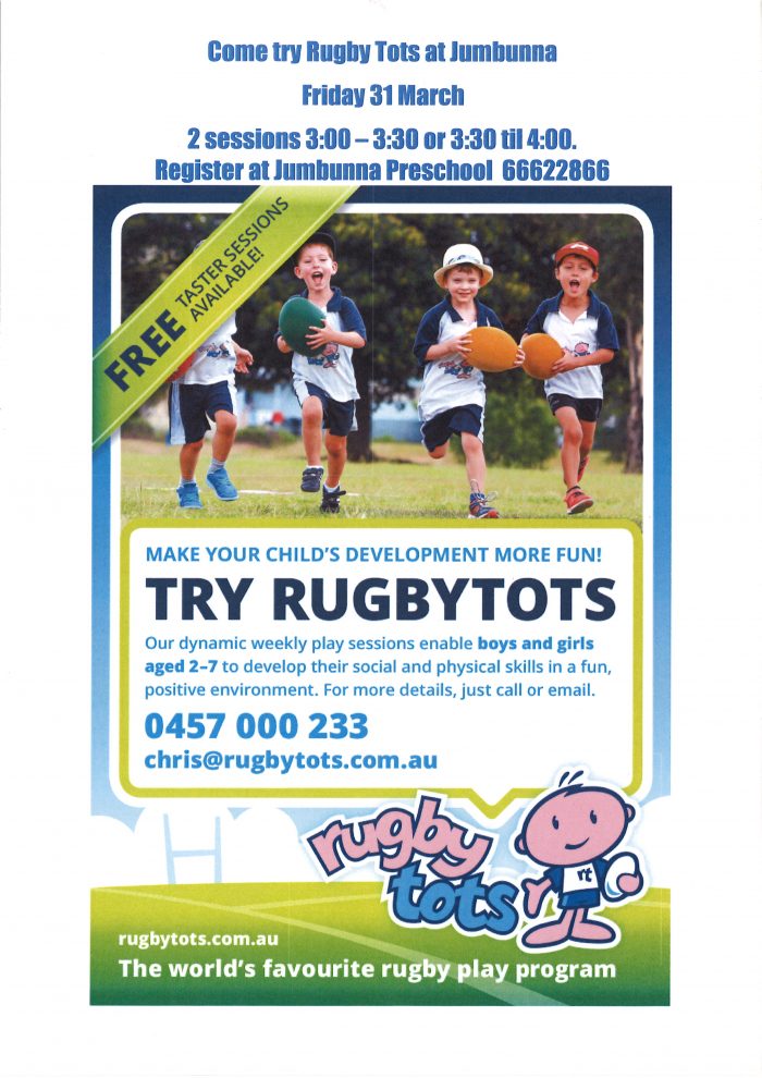 rugby tots taster session