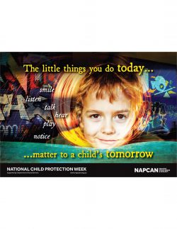 Poster from Child protection week